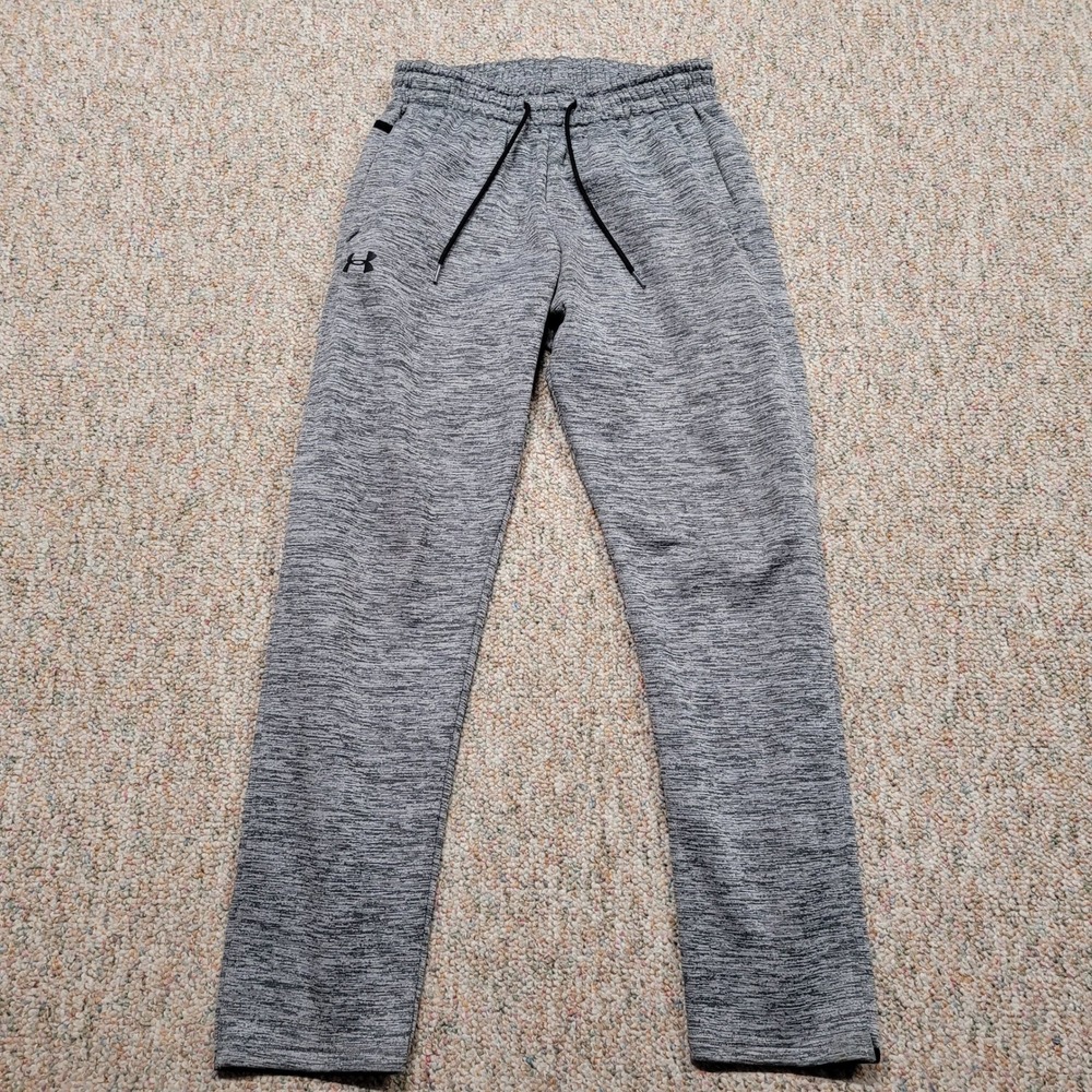 Under Armour Joggers Mens Medium Grey Space Dye Fleece Sweatpants‎ Activewear